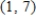 Use the point   on a line having slope   to find two additional points through which the line passes. ​ A)    ,   B)    ,   C)    ,   D)    ,   E)    ,  