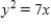 ​If   ,is y a function of x? ​ A)  ​Yes B)  ​No