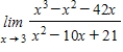 Graph the function with a graphing utility and use it to predict the limit.Check your work either by using the table feature of the graphing utility or by finding the limit algebraically. ​   ​ A)  ​   B)  ​27 C)  ​   D)  ​0 E)  ​does not exist