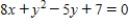 ​Find   for the following equation: ​   ​ A)  ​   B)  ​   C)  ​   D)  ​   E)  ​  