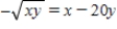 Find   for the equation   by implicit differentiation and evaluate the derivative at the point   ​ A)    B)    C)    D)    E)  0