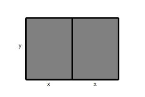​A rancher has 440 feet of fencing to enclose two adjacent rectangular corrals (see figure) .What dimensions should be used so that the enclosed area will be a maximum? ​ ​   ​ A)  ​   B)  ​   C)  ​   D)  ​   E)  ​  