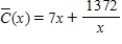 ​Average costs.Suppose the average costs of a mining operation depend on the number of machines used,and average costs,in dollars,are given by   ,   ,where x is the number of machines used.How many machines give minimum average costs? ​ A)  ​Using 14 machines gives the minimum average costs. B)  ​Using zero machines gives the minimum average costs. C)  ​Using 24 machines gives the minimum average costs. D)  ​Using 28 machines gives the minimum average costs. E)  ​Using 33 machines gives the minimum average costs.