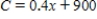 A business has a cost (in dollars) of   for producing x units.What is the limit of   as x approaches infinity? ​ A)  ​∞ B)  ​$0.40 C)  ​$900.40 D)  ​$900.00 E)  ​$899.60