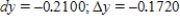 ​Compare dy and Δy for   at ​x​ = 1 with Δ​x​ = dx = -0.09.Give your answers to four decimal places. ​ A)  ​   B)  ​   C)  ​   D)  ​   E)  ​  