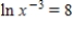 ​Solve the following equation for x accurate to three decimal places. ​   ​ A)  ​   B)  ​   C)  ​   D)  ​   E)  ​  