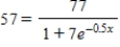 ​Solve the exponential equation.Give the answer correct to 3 decimal places. ​   ​ A)  ​-2.993 B)  ​-0.100 C)  ​2.182 D)  ​-1.091 E)  ​5.986