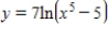 ​Find the derivative of the following function. ​   ​ A)  ​   B)  ​   C)  ​   D)  ​   E)  ​  