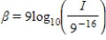 ​The relationship between the number of decibels β and the intensity of a sound I in watts per square centimeter is given by   Find the rate of change in the number of decibels when the intensity is   watt per square centimeter.Round your answer to the nearest decibel. A)  ​317 decibels per watt per square cm B)  ​25,645 decibels per watt per square cm C)  ​2,849 decibels per watt per square cm D)  ​230,802 decibels per watt per square cm E)  ​2,851 decibels per watt per square cm