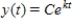 Find the exponential function   that passes through the two given points (0,7) and (6,8) . A)    B)    C)    D)    E)   
