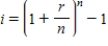 The effective yield is the annual rate i that will produce the same interest per year as the nominal rate compounded n times per year.For a rate that is compounded n times per year,the formula for effective yield is given as   Find the effective yield for a nominal rate of 9%,compounded monthly.Round your answer to two decimal places. ​ A)  ​0.94% B)  ​9.62% C)  ​10.01% D)  ​1.50% E)  ​9.38%