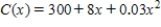 ​If the total cost function for a product is   dollars.Find the minimum average cost. ​ A)  ​$14.25 per unit B)  $​18 per unit C)  ​$14.36 per unit D)  ​$14 per unit E)  ​$13 per unit