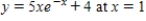 ​Write the equation of the line tangent to the graph of   ​ A)  ​   B)  ​   C)  ​   D)  ​   E)  ​  
