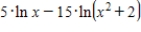 ​Write the following expression as a logarithm of a single quantity. ​   ​ A)  ​   B)  ​   C)  ​   D)  ​   E)  ​none of the above