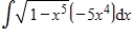 Identify u and   for the integral   ​ A)    and   B)    and   C)    and   D)    and   E)    and  