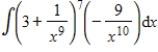 Identify u and   for the integral   ​ A)    and   B)    and   C)    and   D)    and   E)    and  