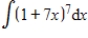 Find the indefinite integral of the following function and check the result by differentiation. ​   ​ A)    B)    C)    D)    E)  none of the above