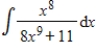 Find the indefinite integral. ​   ​ A)    B)    C)    D)  integral does not exist E)  none of the above