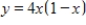 Determine the area of the given region. ​   ​   ​ A)    B)    C)    D)    E)  None of the above