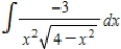 Use a table of integrals with forms involving   to find   ​ A)  ​   B)  ​   C)        D)  ​   E)  ​      