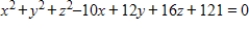Find the center and radius of the sphere whose equation is   Round your answer to two decimal places,where applicable. ​ A)  center:   ; radius: 2.00 B)  center:   ; radius: 2.00 C)  center:   ; radius: 8.00 D)  center:   ; radius: 4.00 E)  center:   ; radius: 8.00