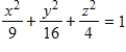 Identify the quadric surface. ​   ​ A)  The graph is hyperboloid of two sheets. B)  The graph is an ellipsoid. C)  The graph is an elliptic cone. D)  The graph is an elliptic paraboloid. E)  The graph is a hyperboloid of one sheet.