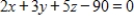 A rectangular box is resting on the xy-plane with one vertex at the origin.The opposite vertex lies in the plane   Find the dimensions that maximize the volume. (Hint: Maximize   subject to the constraint   ) . ​ A)  15 units × 12 units × 5 units B)  11 units × 9 units × 5 units C)  10 units × 9 units × 6 units D)  15 units × 10 units × 6 units E)  12 units × 11 units × 7 units
