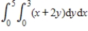 Evaluate the double integral   Round your answer to one decimal place. ​ A)  72.5 B)  82.5 C)  92.5 D)  21.5 E)  11.0