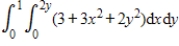 Evaluate the double integral   Round your answer to two decimal places,where applicable. ​ A)  4.50 B)  4.75 C)  5.25 D)  6.00 E)  5.75