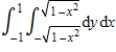 Sketch the region of integration   ​ A)  ​ ​   B)  ​ ​   C)  ​ ​   D)  ​   ​ E)  ​ ​  