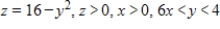 Use a double integral to find the volume of the indicated solid. ​   ​   ​ A)  ​   B)  ​   C)  ​   D)  ​   E)  none of the above
