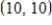 Find the average value of   over the region R: square with vertices   ,   ,   ,   A)  ​   B)  ​   C)  ​400 D)  ​   E)  ​40