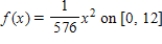​For the given probability density function,find Var(X) .Round your answer to three decimal places. ​ ​   ​ A)  ​12 B)  ​6.4 C)  ​9 D)  ​5.4 E)  ​28.8