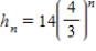 <strong>A ball is dropped from a height of 14 feet,and on each rebound it rises to its preceding height.Write an expression for the height of the nth rebound.</strong> A) B) C) D) E)