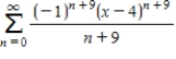 ​Find the radius of convergence of the series   ​​ A)  ​10 B)  ​2 C)  ​4 D)  ​13 E)  ​9