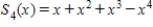 ​Find the Taylor polynomials (centred at zero) of degree (a) 1,(b) 2,(c) 3,and (d) 4. ​   ​ A)  ​   ,   ,   ,   B)    ,   ,   ,   C)  ​​   ,   ,   ,   D)    ,   ,   ,   E)  ​​   ,   ,   ,  