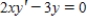 ​Some of the curves corresponding to different values of ​C in general solution of the differential equation   ,   are shown in the figure given below.Find the particular solution that passes through the points plotted on the graph. ​ ​   ​ A)  ​   B)  ​   C)  ​   D)  ​   E)  ​  