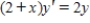 ​Use separation of variables to find the general solution of the differential equation. ​   ​ A)  ​   B)  ​   C)  ​   D)  ​   E)  ​  