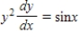 ​Use separation of variables to find the general solution of the differential equation. ​   ​ A)  ​   B)  ​   C)  ​   D)  ​   E)  ​  