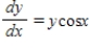Use the initial condition to find the particular solution of the differential equation. ​   ,   when   A)    B)    C)    D)    E)   