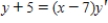 ​Write the first-order linear differential equation in standard form. ​ ​   ​ A)  ​   B)    C)  ​   D)  ​   E)  ​  
