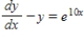 ​Find the general solution of the first-order linear differential equation. ​ ​   ​ A)  ​   B)  ​   C)  ​   D)  ​   E)  ​  