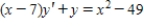 ​Find the general solution of the first-order linear differential equation. ​ ​   ​ A)  ​   B)  ​   C)  ​   D)  ​   E)  ​  