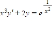 ​Find the general solution of the first-order linear differential equation. ​ ​   ​ A)  ​   B)  ​   C)  ​   D)  ​   E)  ​  