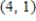 Assume that the rate of change in   is proportional to   Solve the resulting differential equation   and find the particular solution that passes through the points   ,   ​ A)  ​   B)  ​   ​ C)  ​   D)  ​   E)  ​  