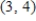 Assume that the rate of change in y is proportional to ​y.Solve the resulting differential equation   and find the particular solution that passes through the points   ,   ​ A)  ​   B)  ​   ​ C)  ​   D)  ​   E)  ​  