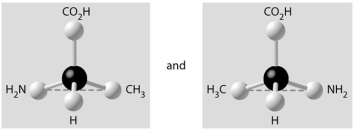 Which of the pairs of molecular structures shown below do not depict enantiomers (enantiomeric forms) of the same molecule? A)    B)    C)    D)    E)   