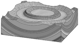 A fold shaped like a right-side-up bowl is a(n) ________.   A) anticline B) basin C) dome D) syncline