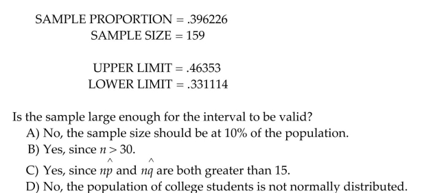 What type of car is more popular among college students, American or foreign? One hundred fifty-nine college students were randomly sampled and each was asked which type of car he or She prefers. A computer package was used to generate the printout below for the proportion of College students who prefer American automobiles.