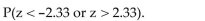 <strong>Use the standard normal distribution to find </strong> A).7888 B).9809 C).0198 D).0606